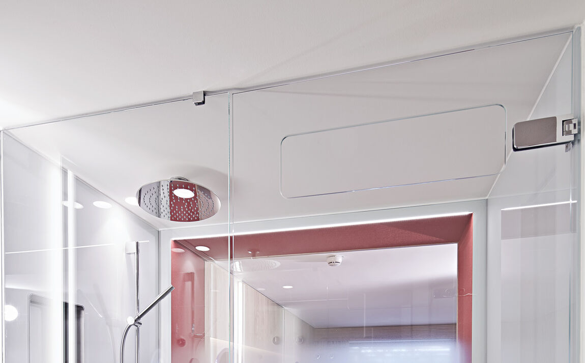 Glas-Dusche mit GM ISHOWER